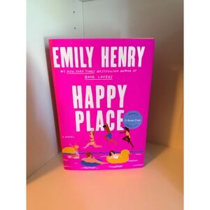Happy‎ Place by Emily Henry Hardcover Romance Novel Book Club Edition 2023